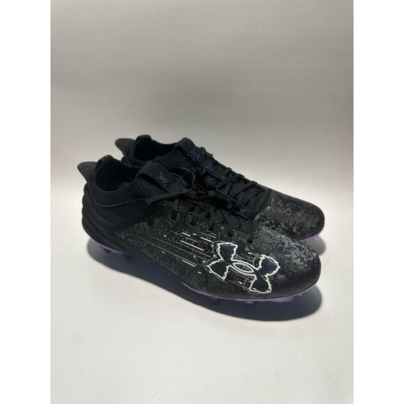 Under Armour Blur Smoke 2.0 MC Suede Football Cleats Men's 13 Black 3027978-001 - Picture 1 of 6